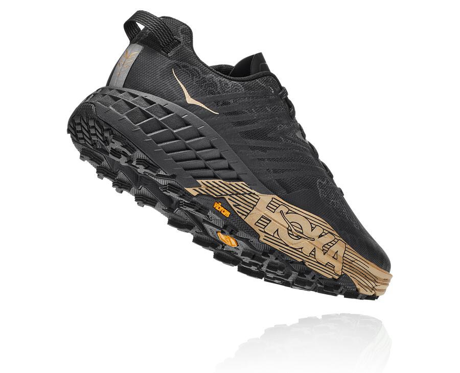 Chaussure Trail Hoka One One Speedgoat 4 Cny Homme - Noir/Doré - DTZ-049168